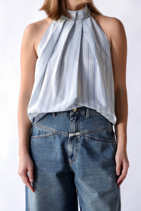 Tela Inca Striped Halter Tank Top