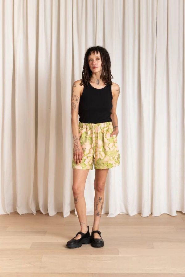 Ali Golden Drawstring Shorts