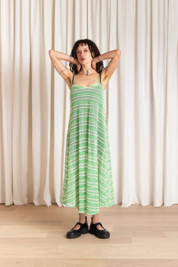 Ali Golden Full Hem Dress