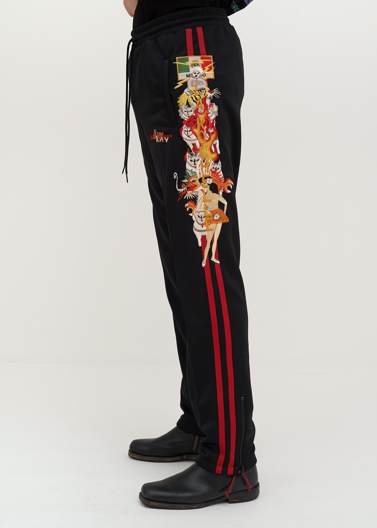 doublet LINED CHAOS EMBROIDERY BOOT-CUT neuroid.uprrp.edu