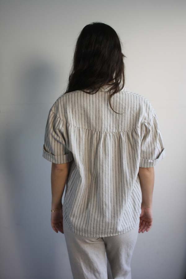 Myrtle Gemma Blouse - French Ticking