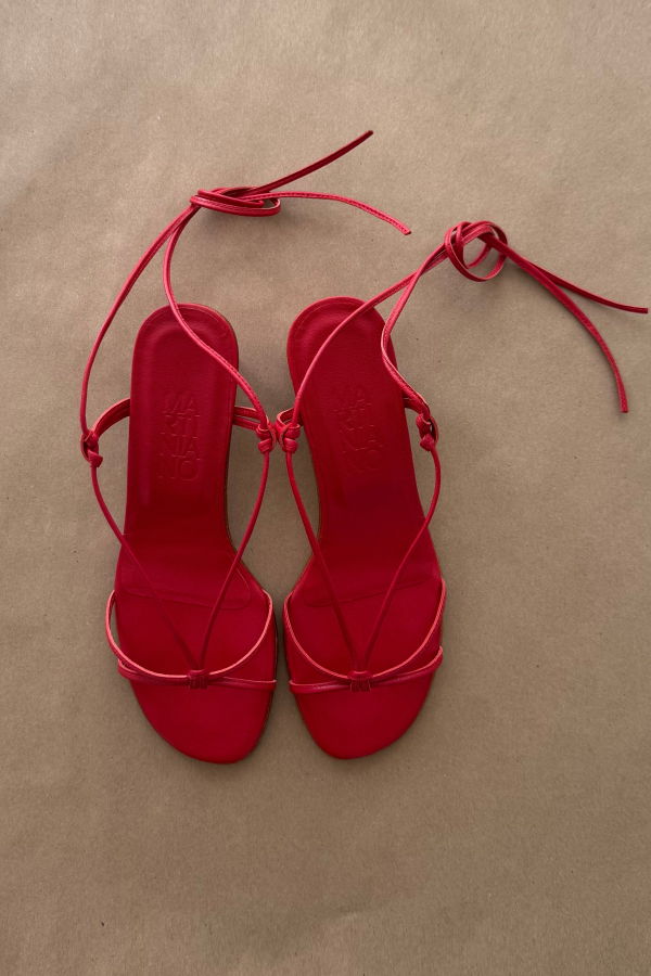 Martiniano Spaghetti Sandal - Red