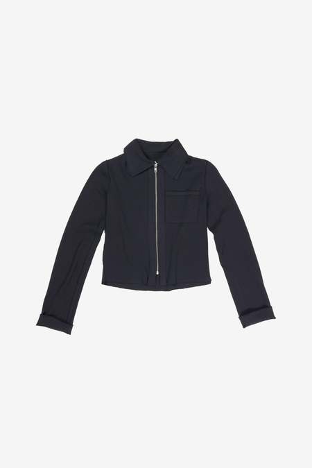 Camiel Fortgens Research Knitted Zip Cardigan - Navy | Garmentory