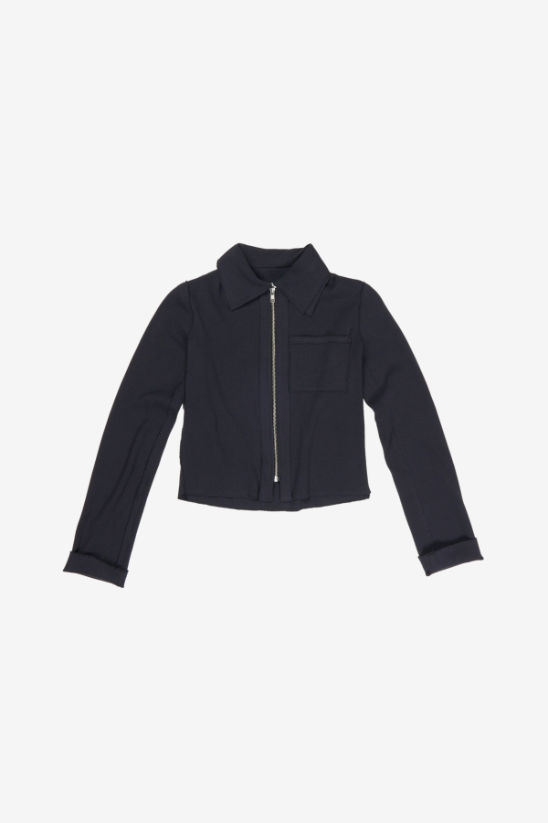 Camiel Fortgens Fitted Zip Cardigan Rib Jersey