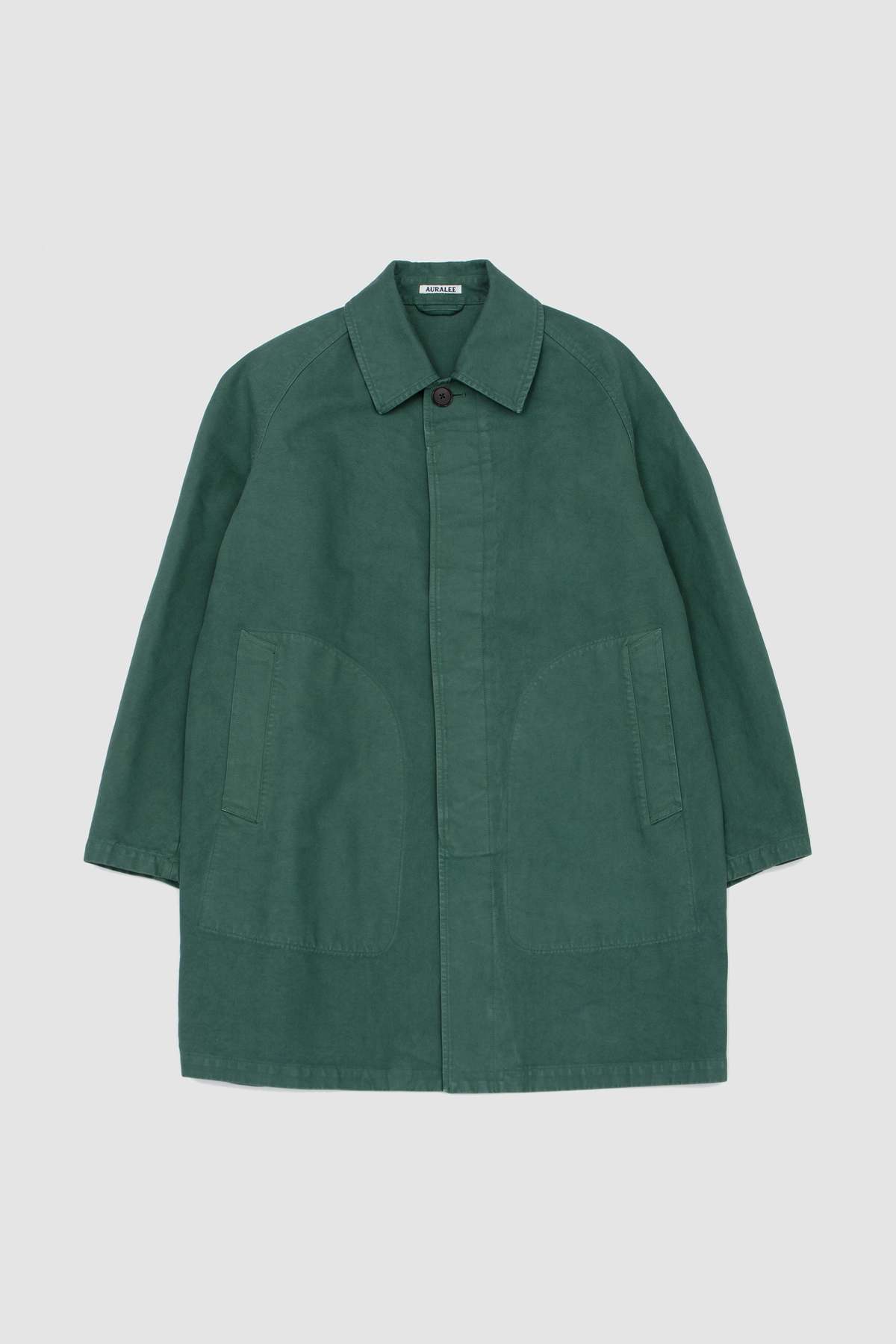 Auralee Garment-Dyed Organic Cotton Heavy Twill Short Coat