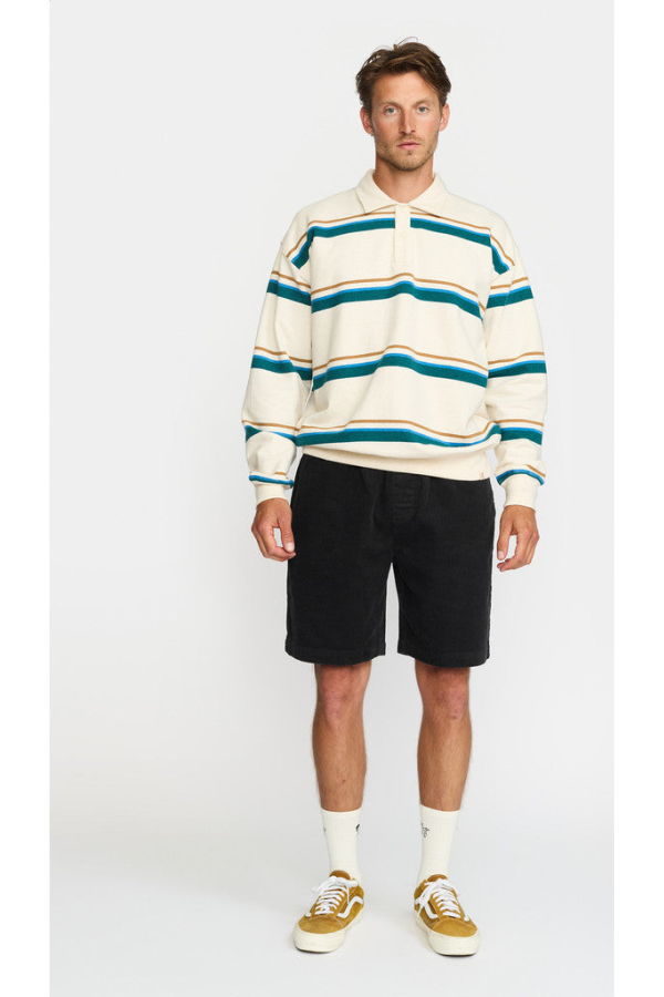 RVLT 2804 Loose Polo Sweatshirt - Petrol