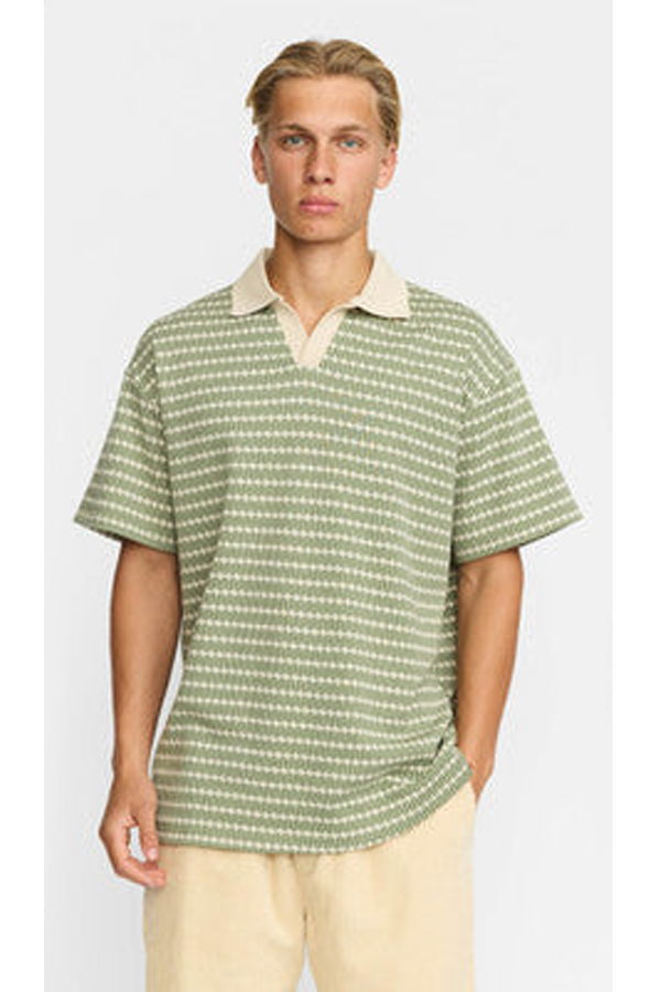 RVLT 3230 Jacquard Polo Shirt - Light Green