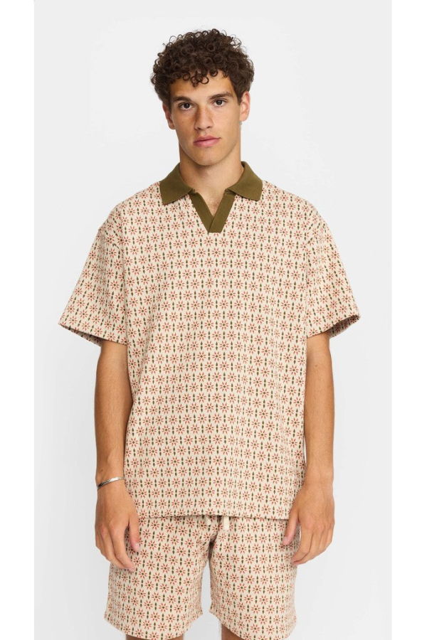 RVLT 3231 Jacquard Polo Shirt - Orange