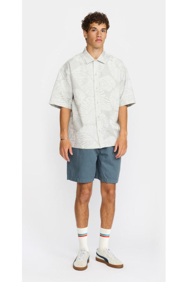 RVLT 3240 Oversized Short Sleeve Shirt - Gray