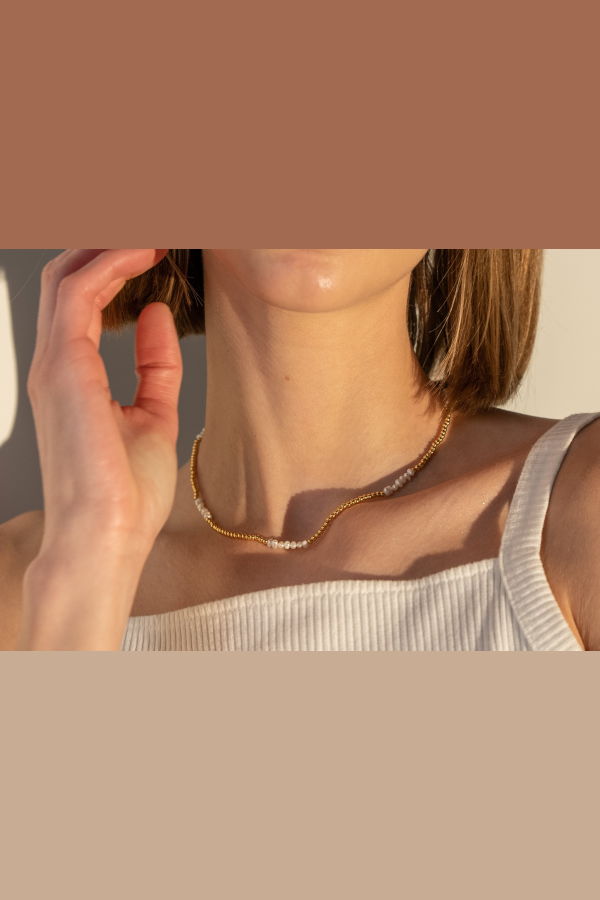 Milk & Rose Ariel Pearl Necklace