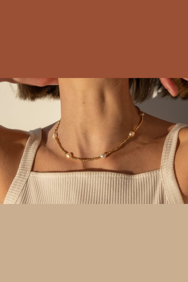 Milk & Rose Attina Pearl Necklace