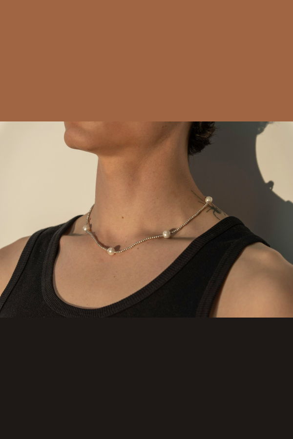 Milk & Rose Attina Pearl Necklace