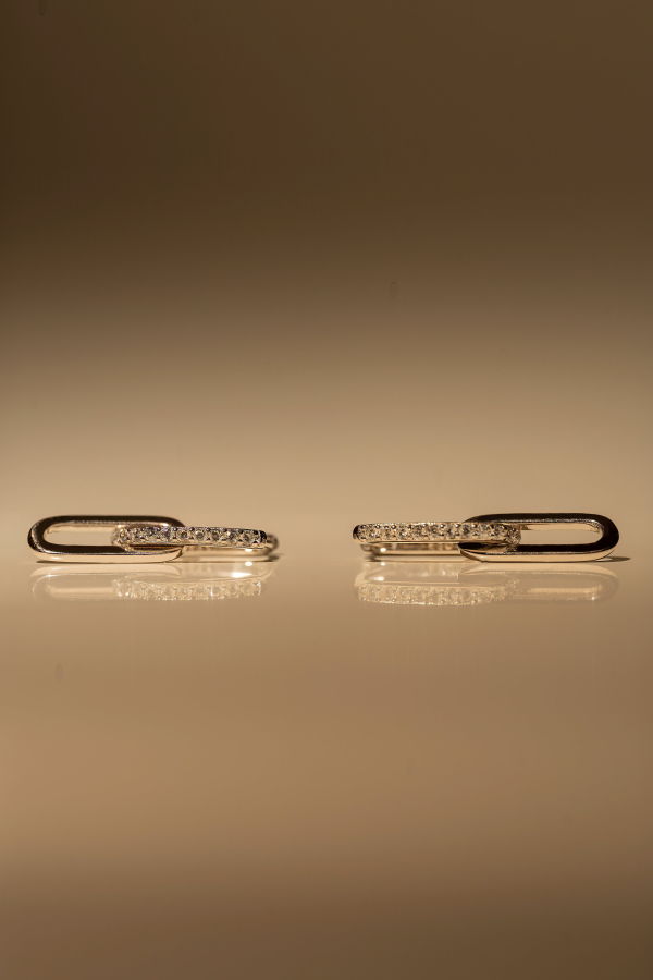 My Store Baby Paperclip Gem Hoops