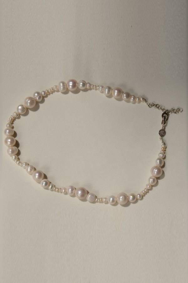 Milk & Rose Balancing Act Pearl Necklace