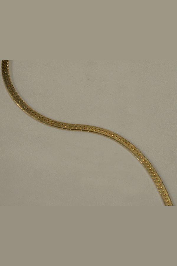 Milk & Rose Braided Flat Chain Necklace