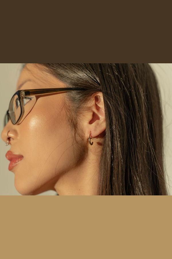 Milk & Rose C Hoops Earrings