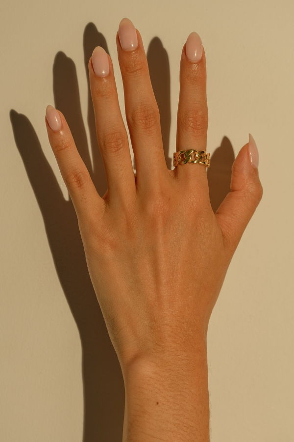 Milk & Rose Chain Ring