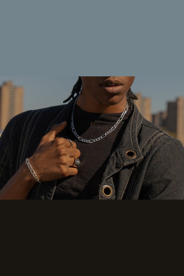 Milk & Rose Chunky Figaro Chain Necklace