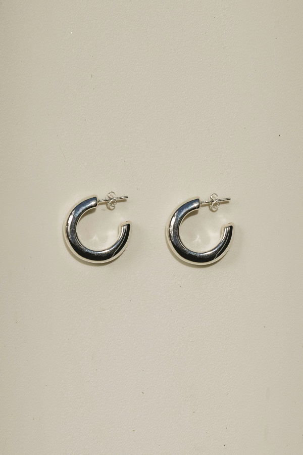 Milk & Rose Crescent Hoops