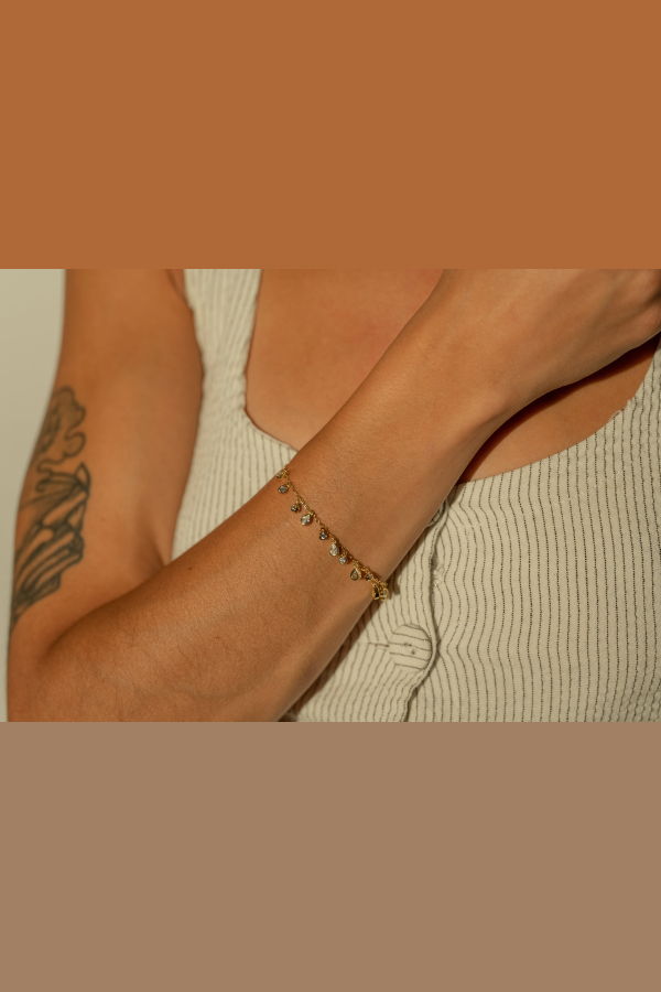 Milk & Rose Drippy Gem Bracelet