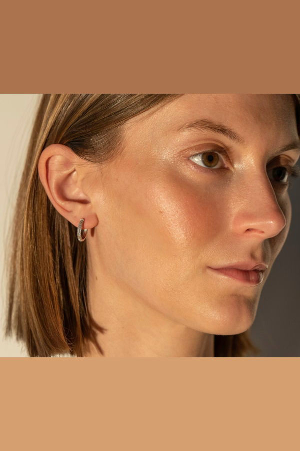 Milk & Rose Glam Hoop Single Earring