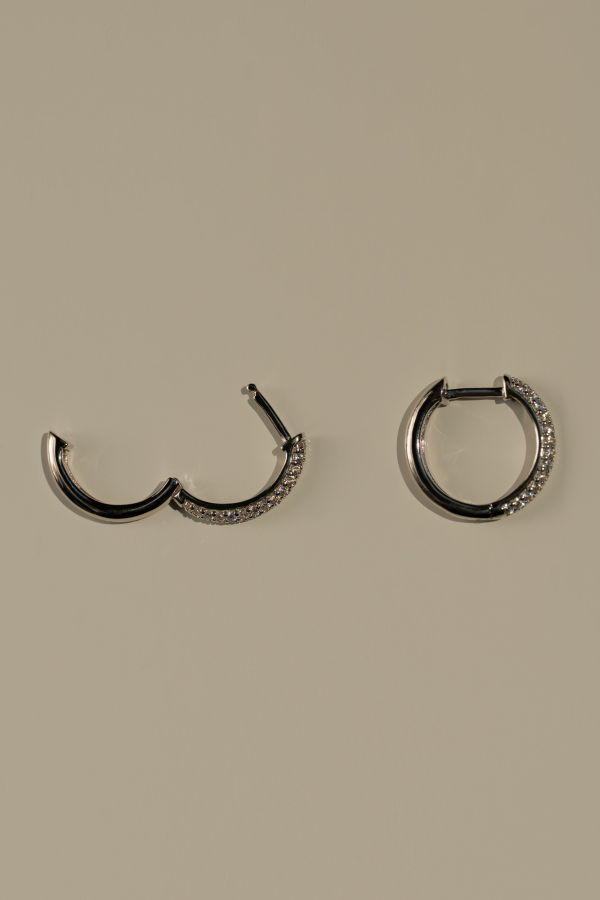 Milk & Rose Glam Hoop Single Earring