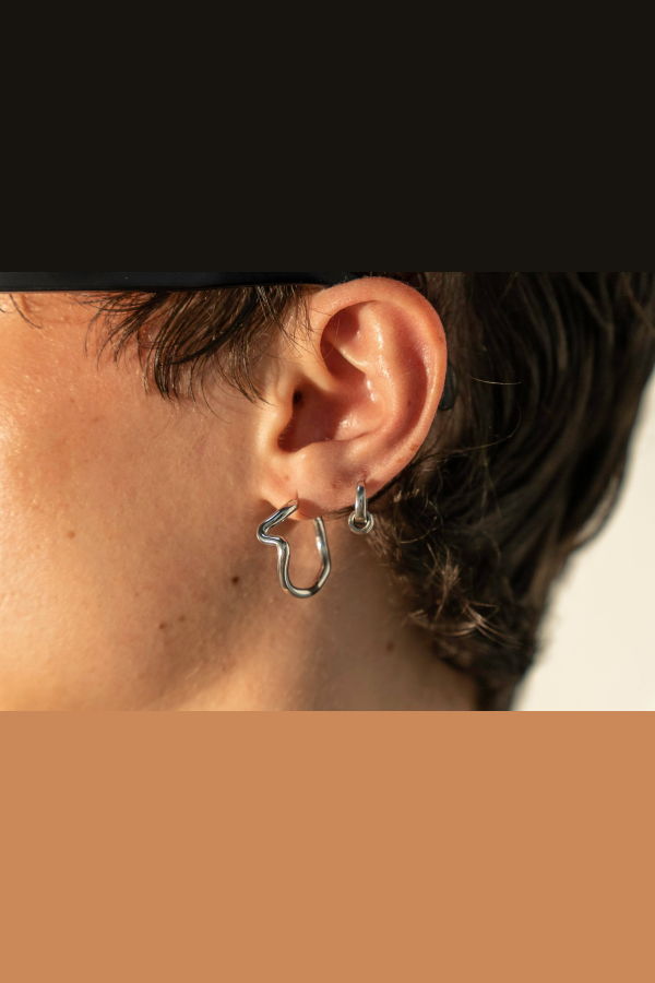 Milk & Rose Heartbeat Hoops