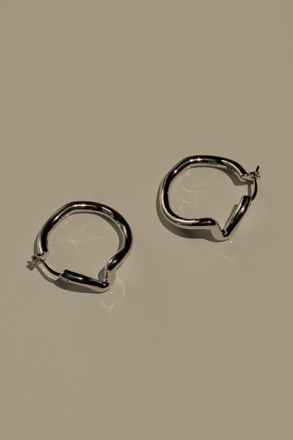 Milk & Rose Heartbeat Hoops