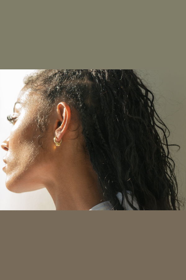 Milk & Rose Links Hoop Single Earring