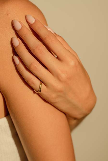 Tom Wood Tilt Ring - Silver | Garmentory