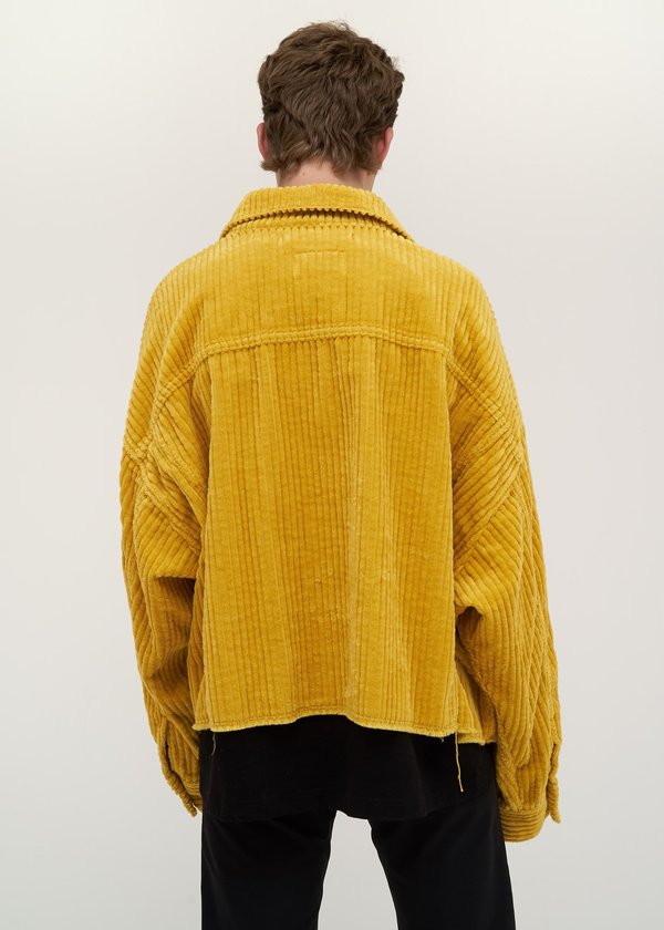 Doublet Cut Off Oversized Corduroy Jacket - yellow | Garmentory