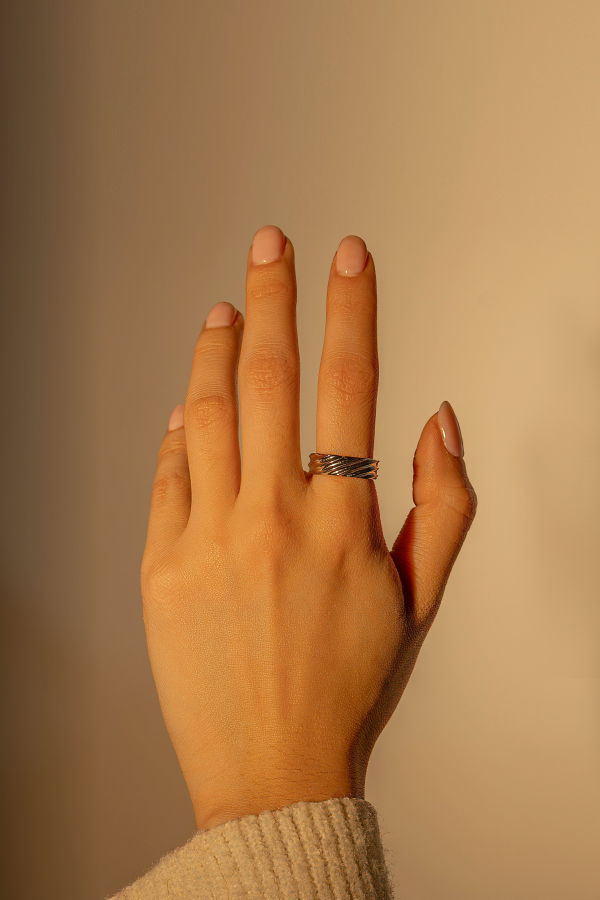 Milk & Rose Ocean Ring - Silver