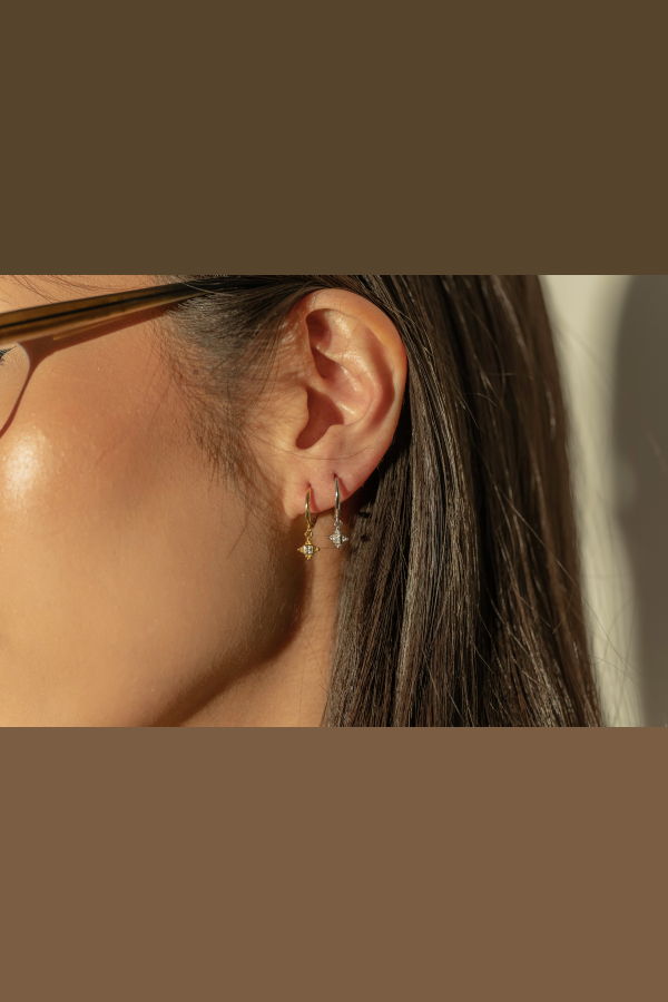 My Store Petite Diamond Hoop Single Earring