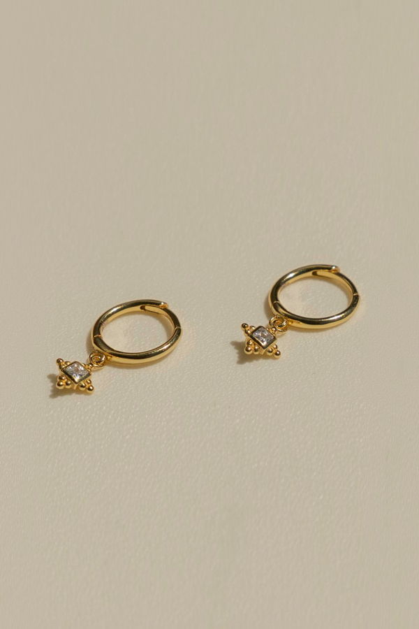 My Store Petite Diamond Hoop Single Earring
