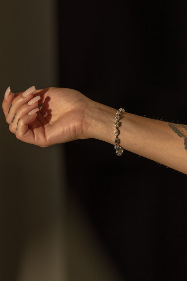 Milk & Rose Rainbow Gem Bracelet