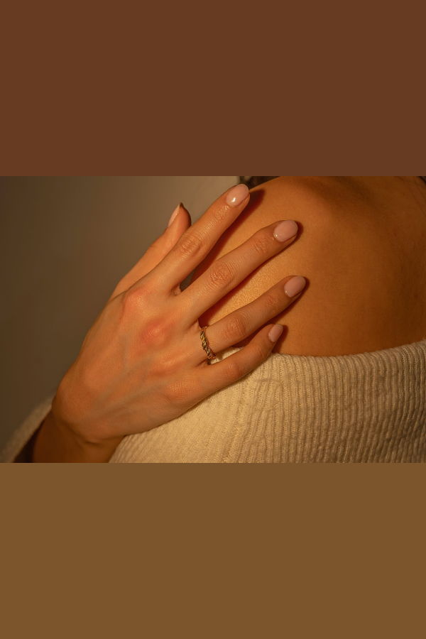 Milk & Rose Vine Adjustable Ring