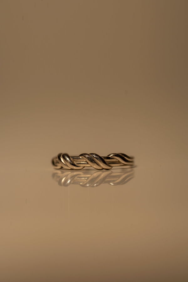 Milk & Rose Vine Adjustable Ring