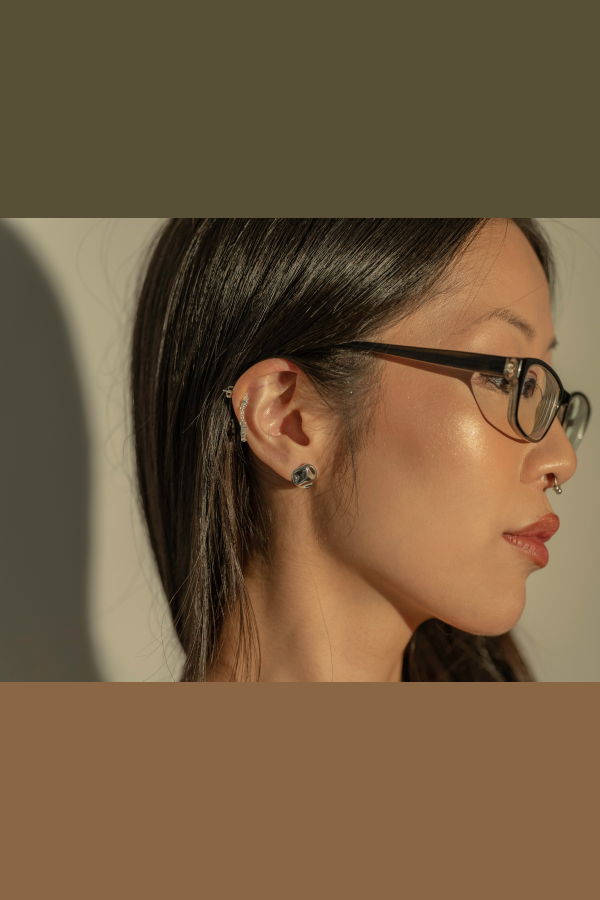 Milk & Rose Wink Earrings