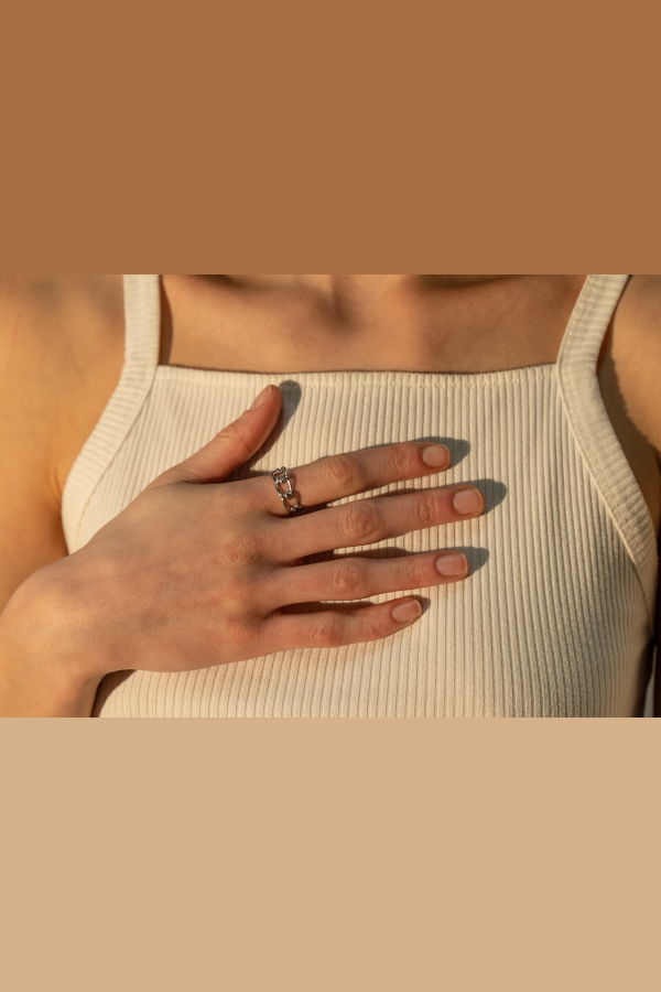 Milk & Rose Wire Adjustable Ring