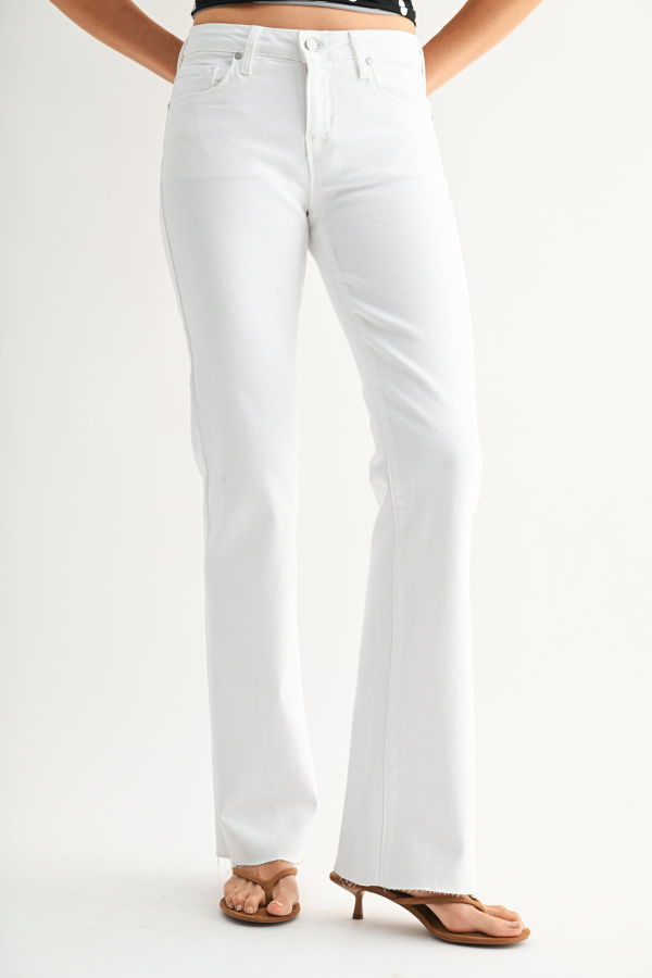 Just Black Denim Low Rise Bootcut Jeans - Washed Black