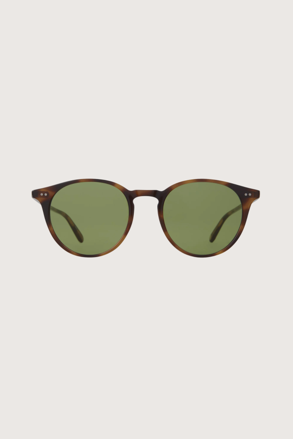 Garrett Leight Clune Sunglasses - SPBRNSH/SFPGN