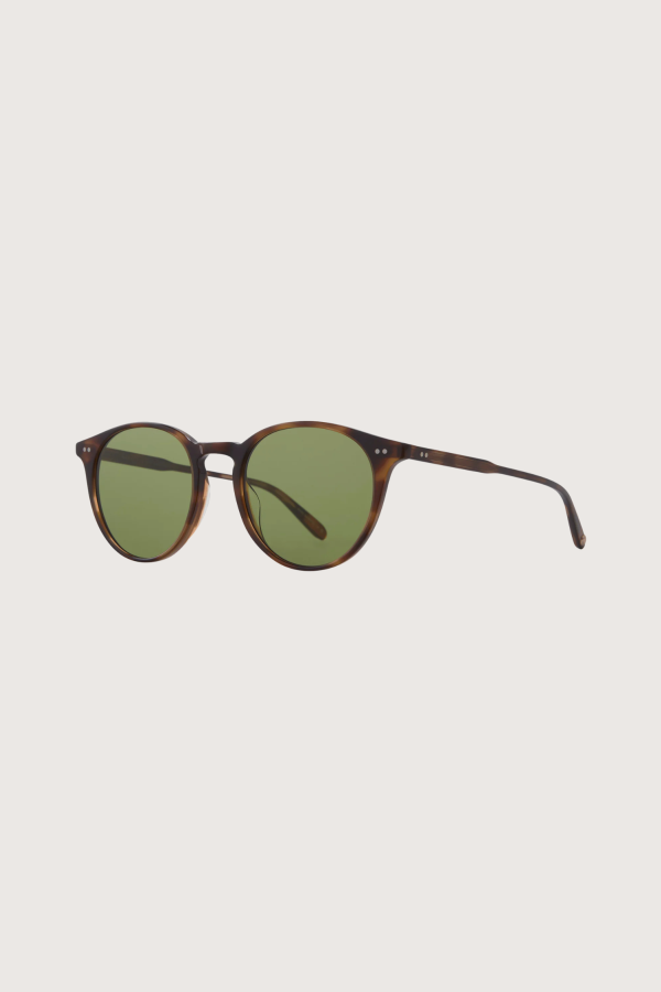 Garrett Leight Clune Sunglasses - SPBRNSH/SFPGN