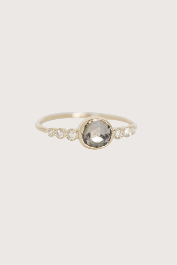 Celine Daoust Grey Tourmaline & Diamond Ring