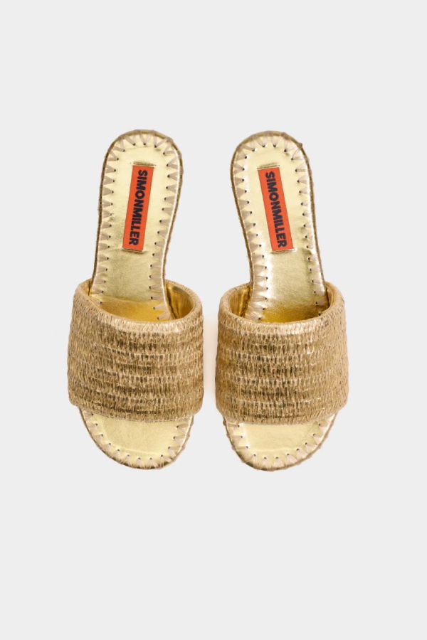 Simon Miller Metallic Raffia Salerno Sandal