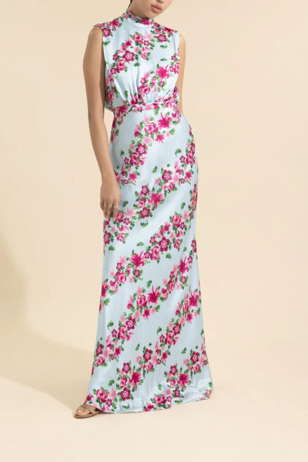 Saloni Fleur Dress - Bellis Stripe