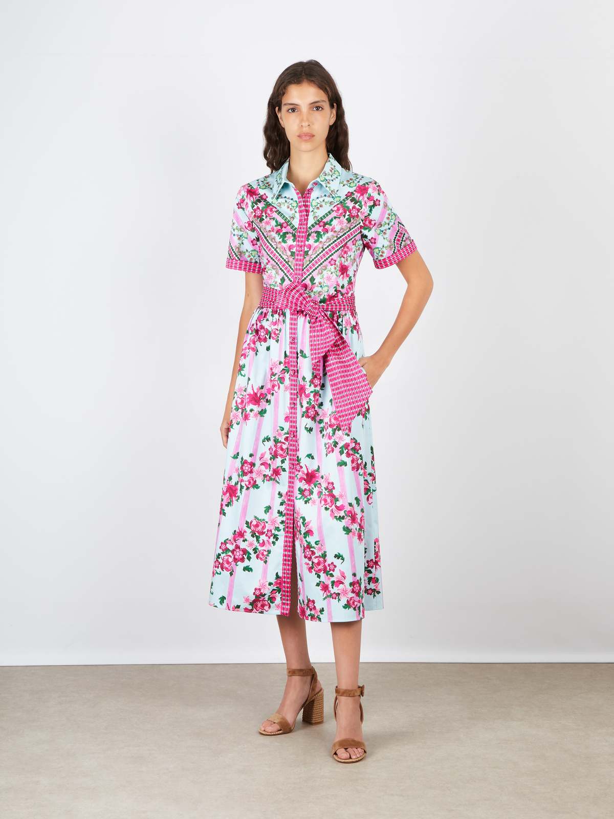 Saloni Vivienne Dress - Bellis Ornamental - Image 2 of 6