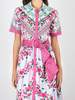 Saloni Vivienne Dress - Bellis Ornamental - Thumbnail 4