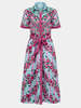 Saloni Vivienne Dress - Bellis Ornamental - Thumbnail 6