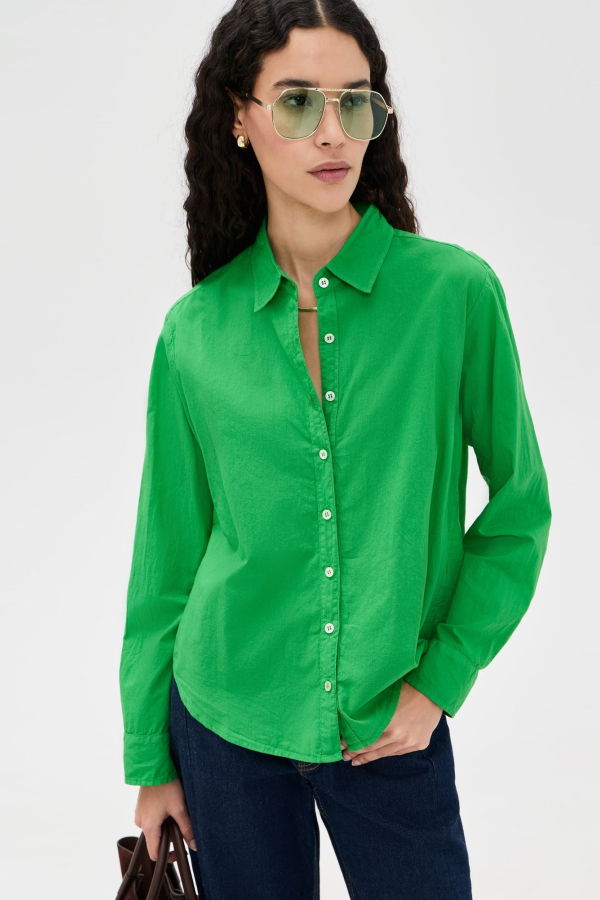 Xirena Bowie Shirt - Green Leaf