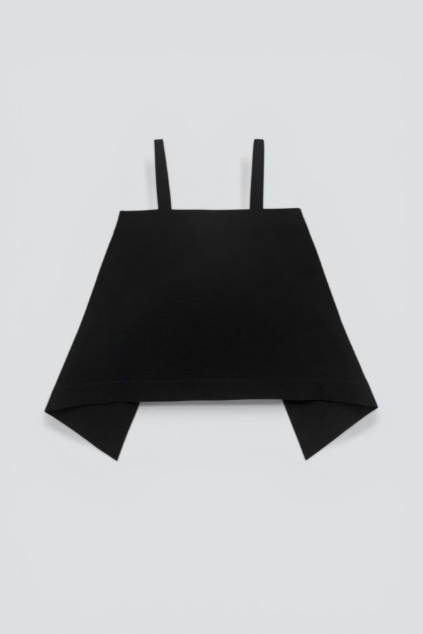 Black Crane Midnight Paper Top